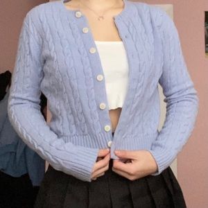 Brandy Melville Wool Olsen Sweater Light Blue